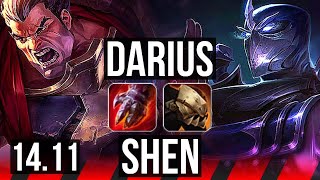 DARIUS vs SHEN (TOP) | 73% winrate, 10/3/7 | BR Master | 14.11