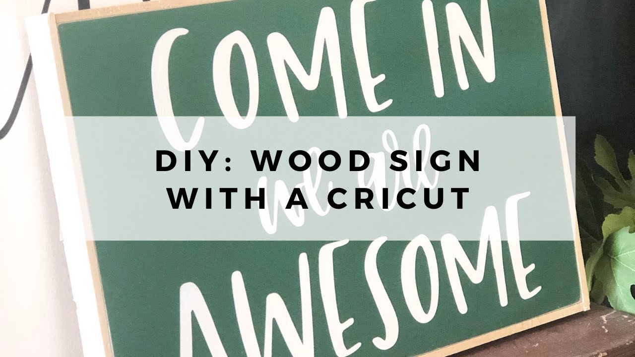 How To Paint and Prep Blank Wood Signs for Cricut Vinyl: Part 1