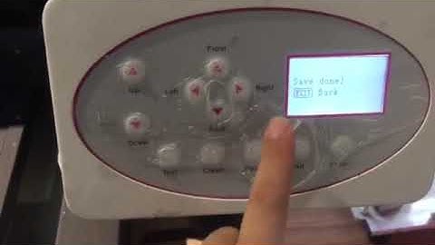 A4+ uv printer setup the auto clean function