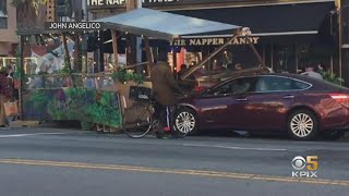2 Injured After Car Crashes Into San Francisco Outdoor Dining Parklet