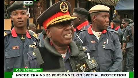 Osun NSCDC trains 23 Personnel on Special Protection