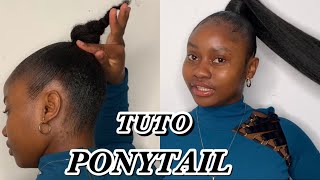 TUTO PONYTAIL SLEEK AVEC DU XPRESSIONtutorial ponytail