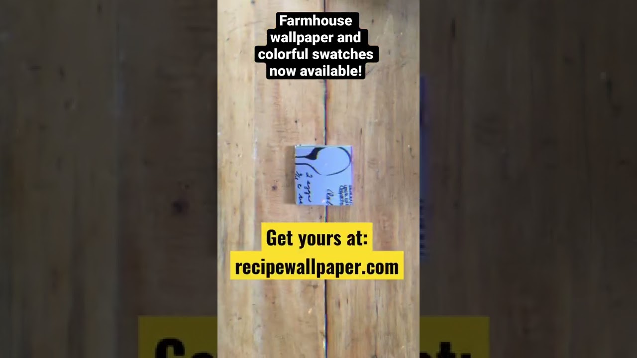 Farmhouse wallpaper and colorful swatches 