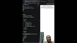 15 Creating tables in html #html #tables #website