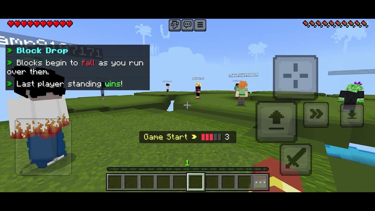 Let’s play block drop in Minecraft - YouTube
