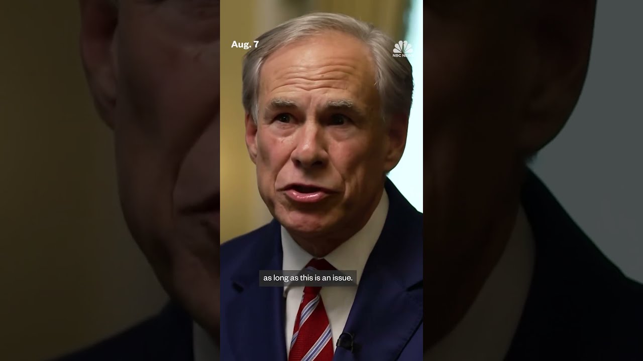 Texas Gov Greg Abbott Defends Redistricting Plan Rebukes Absent Democrats