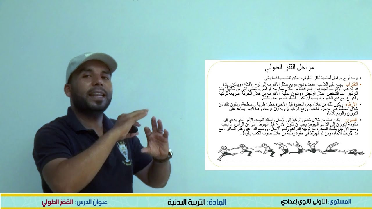 السنة الاولى اعدادي : القفز الطولي - التربية البدنية - منصة التلميذ TelmidTICE