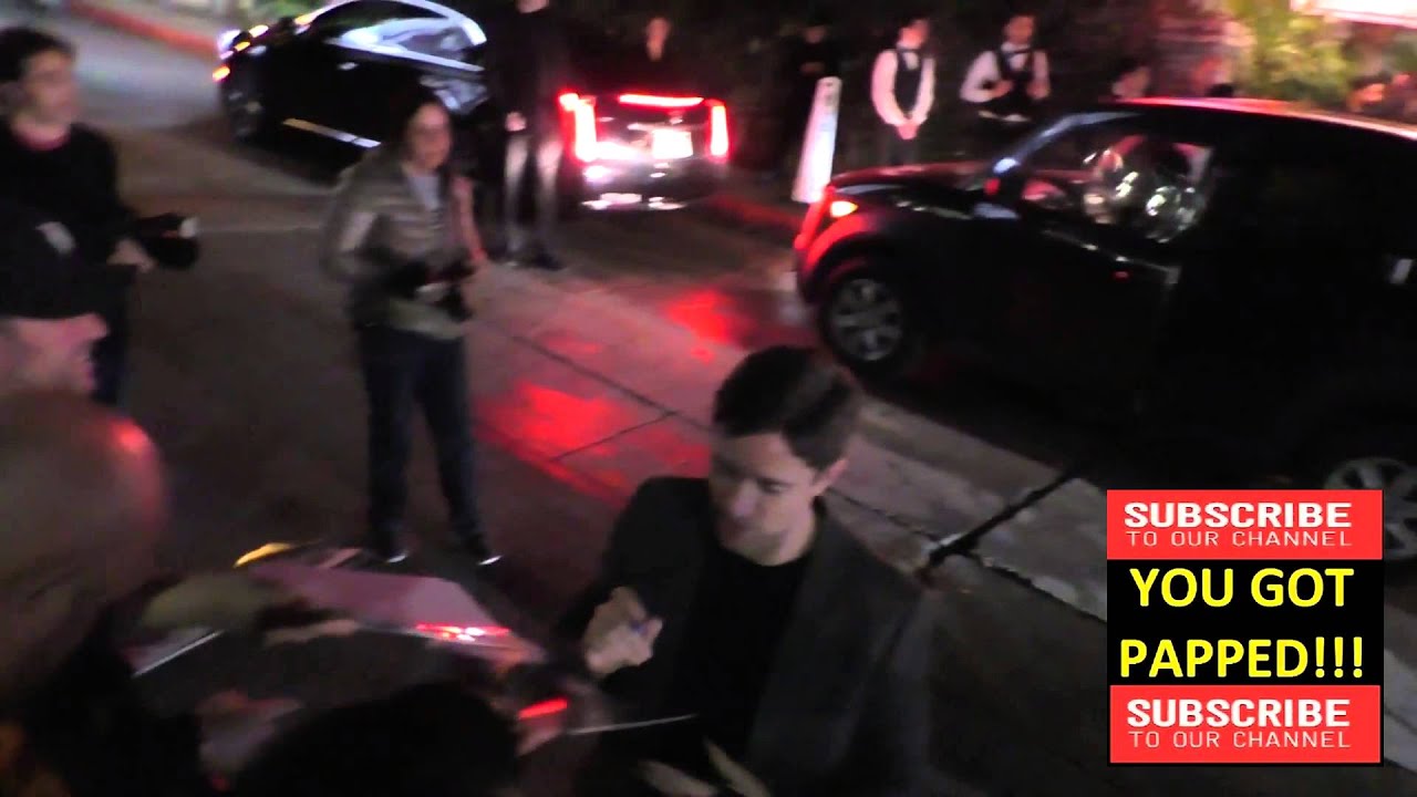 Topher Grace outside the Vanity Fair's Young Hollywood Party in West Hollywood