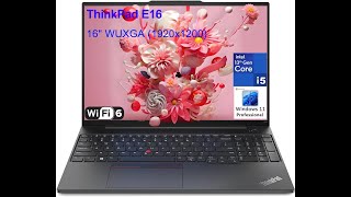 Windowsノート本体 Lenovo ThinkPad E16 G1 i5-1335U 16G 512G Review: Lenovo ThinkPad E16 Gen 1 - i5-1335U, 16GB RAM & 512GB SSD
