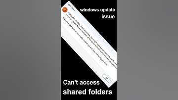 Fix Cannot Access Shared Files After Windows Update  | Quick Solution