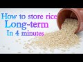 DIY How to store rice long term: The right way!!