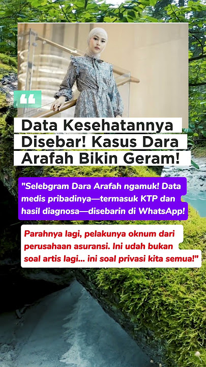 Data Kesehatannya Dara Arafah #DaraArafah #PrivasiData #FYP2025 #EtikaDigital