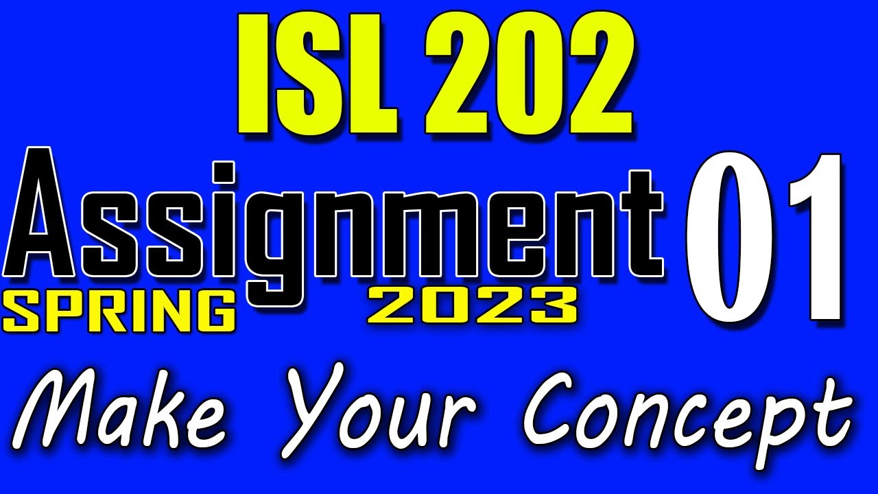 isl202 assignment 1 2023