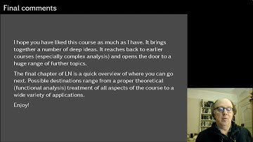 Integral Transforms - Lecture 9: The Fourier Transform in Action. Oxford Maths 2nd Year Lecture