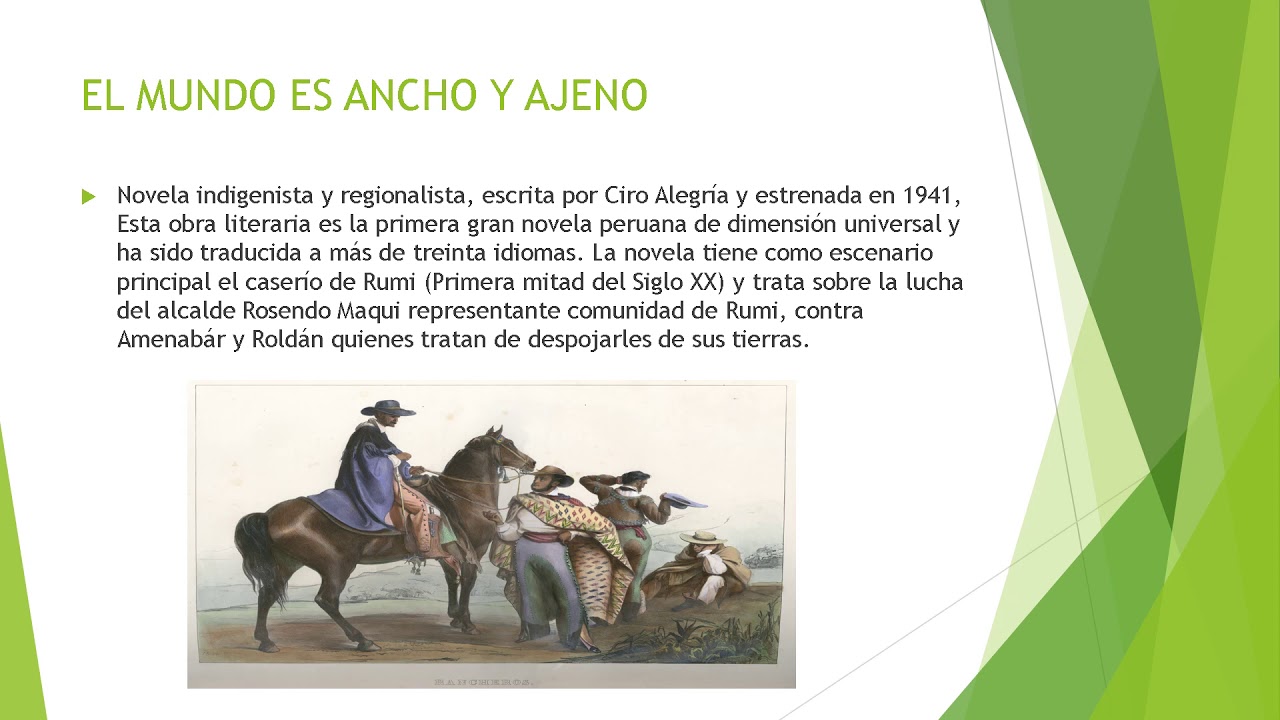 Análisis de Libro EL MUNDO ES ANCHO Y AJENO, profesor Claudio Herrera