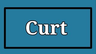 Curt meaning and it's uses