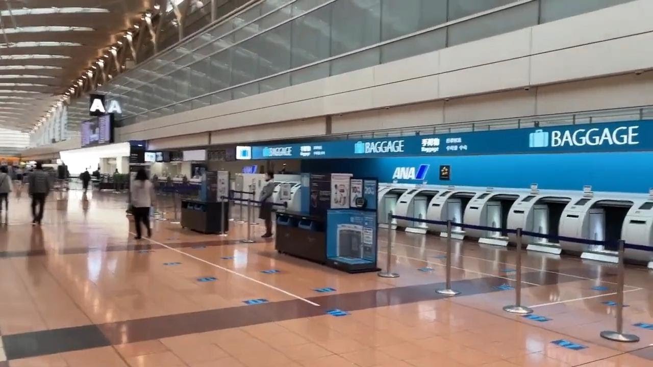 【羽田空港】モノレールから第２ターミナル国内線出発ロビーへ