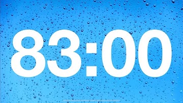 timer - 83 minute countdown with rain sounds