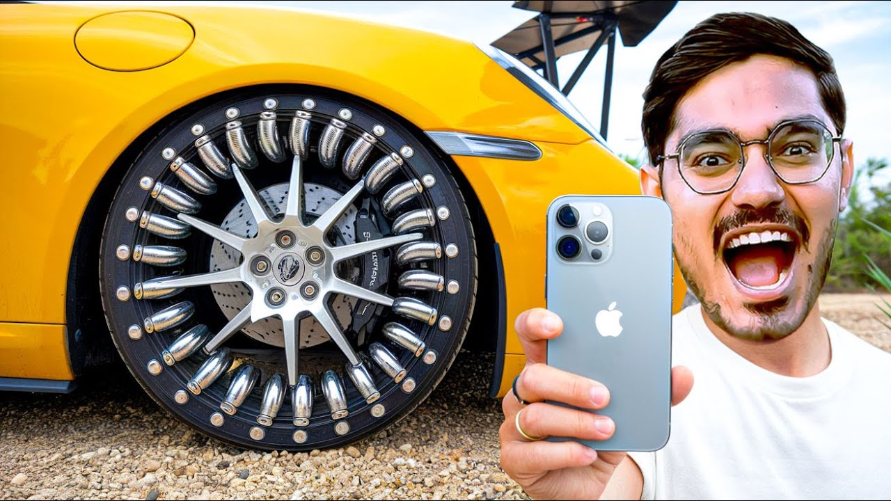 We Tested Spring Tyre in Car Will It Work New iPhone 16 pro Giveaway🔥 ...