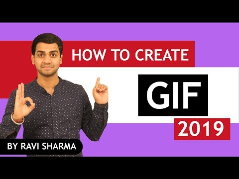 Come fare GIF animate video e immagini 2019 | GIF Tutorial | Hindi