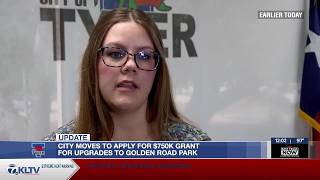 Tyler City Council approves grant application for Golden Road Park upgrades