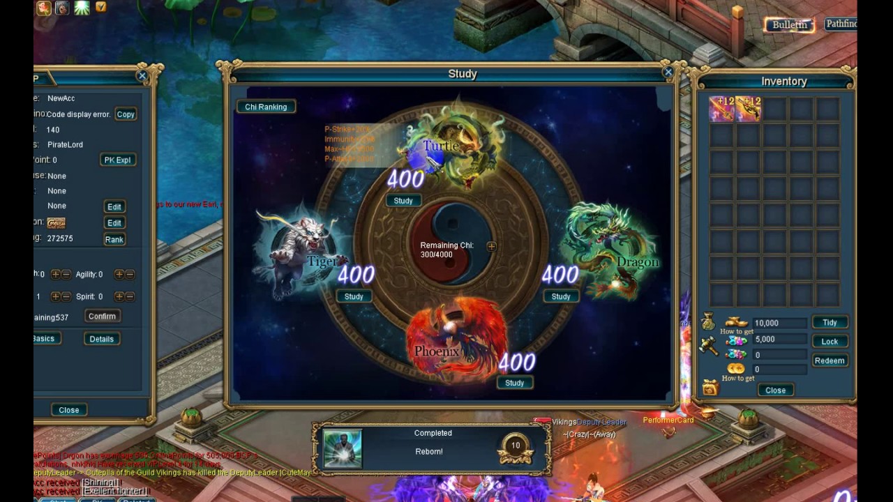 XConquer - New character creator (Epic Pirate, Runes, Relics)