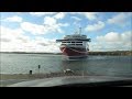 Viking Grace 150m from shorline during 180turn  24.10.2018 Åland Mariehamn
