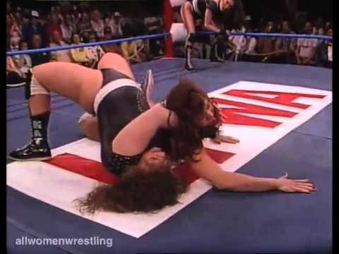 Women Wrestling - Bambi and Tina Moretti (Ivory) vs Nasty Girls - Full