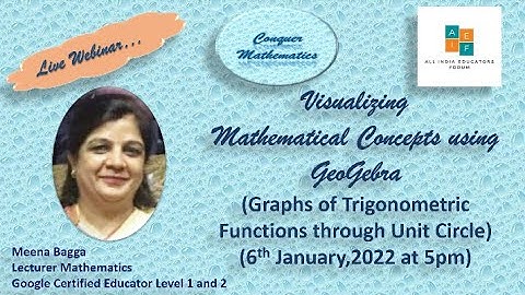 Visualizing Mathematical Concepts using GeoGebra (2)_ A webinar for Educators by AIEF