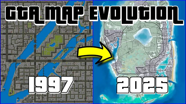 Grand Theft Auto Map Evolution (1997 - 2025)