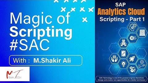 SAP Analytics Cloud(SAC) Application Scripting Basics - Live Demo - Part 1 - 2024