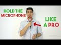 How to hold the MIC when PRESENTING