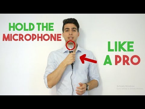 Video: How To Hold The Microphone