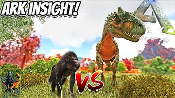 DINOPITHECUS VS THE ALLOSAURUS, STAT ANALYSIS AND BATTLE TO THE DEATH!! || Ark Insight!
