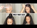 How to Melt LACE  FRONT WIG easily to match your skin !!! STOCKING Cap Method | RPGSHOW WIG