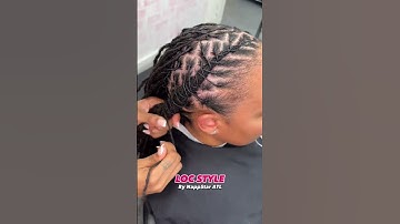 Loving this Loc Style✨ Book appointment www.NappStar.com #locs #locnation #locstyles