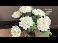 Маленькие хризантемы из гофрированной бумаги// little chrysanthemums