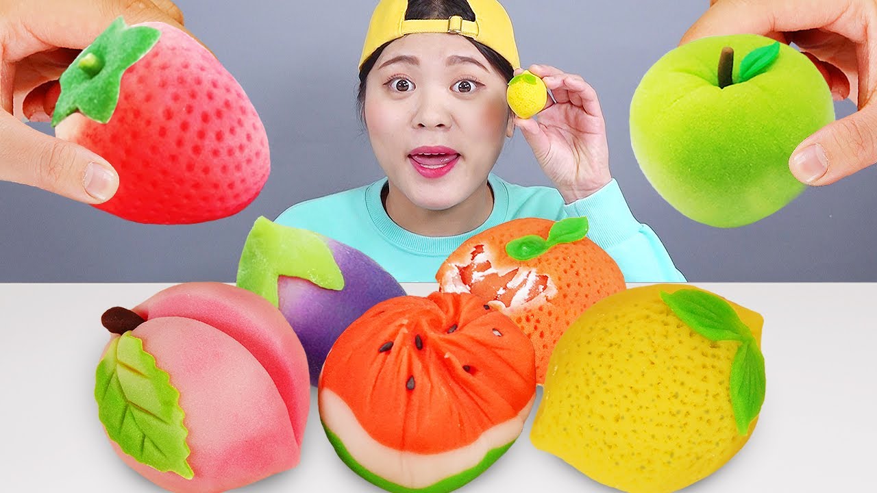 meyveli pirinç keki Mukbang DONA YouTube
