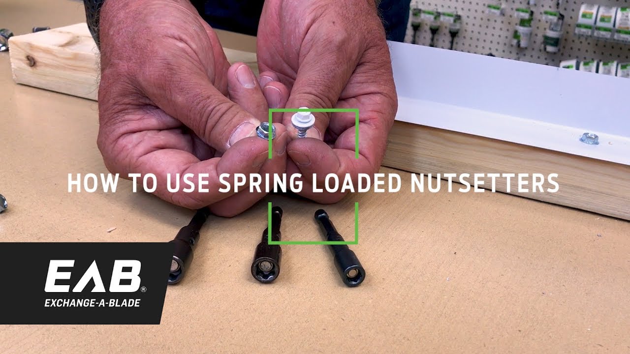 EAB How To Use Spring Loaded Nutsetters YouTube