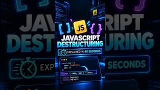 JavaScript Destructuring Explained in 40 Seconds 🚀 #Shorts