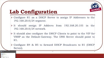 95  Configure a Router as a DHCP Relay Agent