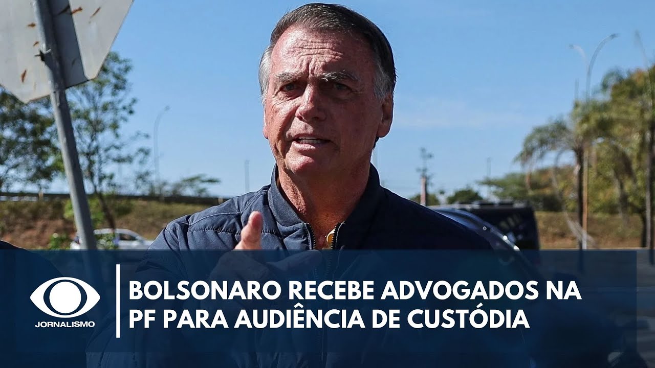 Bolsonaro recebe advogados na PF para audiência de custódia
