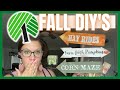 🍁BRAND NEW DOLLAR TREE FALL DIYS | FALL 2022 DOLLAR TREE DIYS | DOUBLE SIDED FALL DIY SIGN🍁