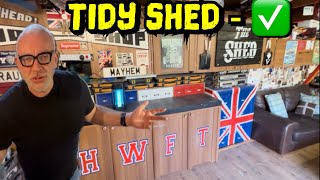 I CLEANED OUT THE MAN CAVE SHED 😃