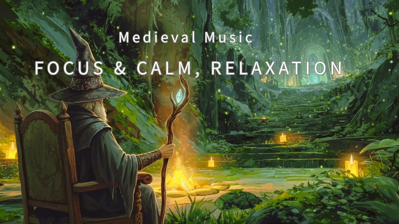 Medieval Music for Relaxation & Focus - The Story of the Sorcerer in the Peaceful Forest