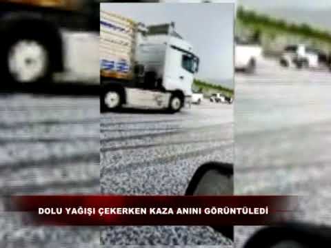 Dolu Yağışı Çekerken Kaza Anını Görüntüledi - Erttv Ertfm