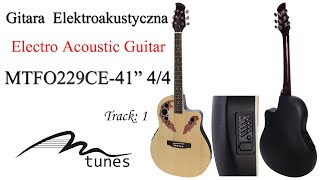 Electro acoustic guitar 4/4 Ovation 41" M-tunes MTFO229CE