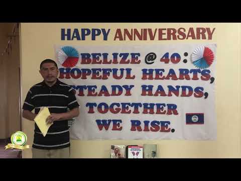Mr Rony Recites Belize Independent Forward Together By Cesar Ross