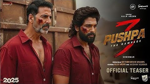 Pushpa 3: The Rampage - Official Trailer | Allu Arjun | Akshay Kumar | Vijay Deverakonda | Rashmika