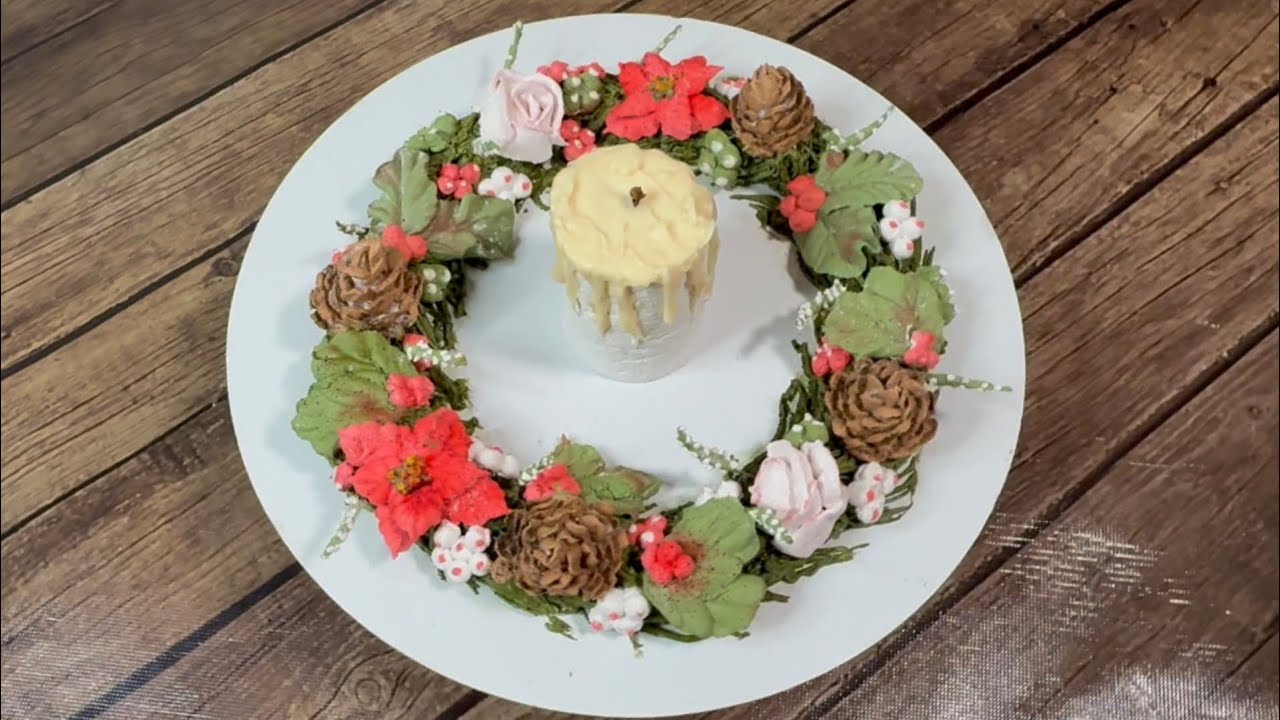 Рождественский венок из зефира «Зафир»